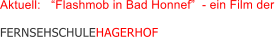 Aktuell:   Flashmob in Bad Honnef  - ein Film der   FERNSEHSCHULEHAGERHOF